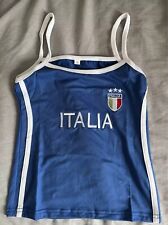 Camiseta regata azul ITÁLIA tamanho P, usado comprar usado  Enviando para Brazil