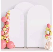 Juego de 3 fundas para arco de boda Wokceer (7,2 pies, 6 pies, 6 pies) de spandex... segunda mano  Embacar hacia Mexico