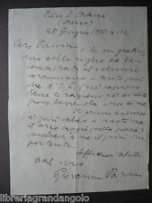 Autografo giovanni papini usato  Italia