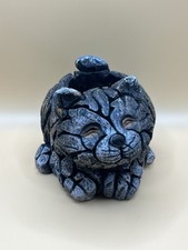 Antigo Plantador de gato de cimento - efeito madeira/árvore - jardim/flor/vaso de planta - 3,75" x 5" comprar usado  Enviando para Brazil