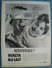 Publicité papier chocolat d'occasion  Vif
