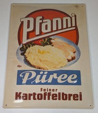 Blechschild pfanni püree gebraucht kaufen  Wadern