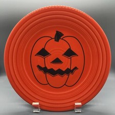 Prato de almoço Fiesta Spooky Pumpkin Poppy Fiestaware Halloween Jack-o'-Lantern, usado comprar usado  Enviando para Brazil