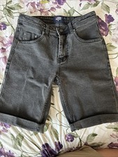 Black denim bermuda for sale  READING