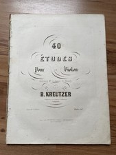 Kreutzer rodolphe études d'occasion  Bordeaux-