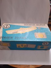 Brinquedo vintage submarino golfinho âncora DDR Alemanha controle remoto operado por bateria comprar usado  Enviando para Brazil
