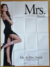MR & MRS SMITH Angelina Jolie avanço original GRANDE pôster de filme francês , usado comprar usado  Enviando para Brazil
