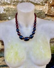Collier bakelite rouge d'occasion  Saint-Aubin-du-Cormier