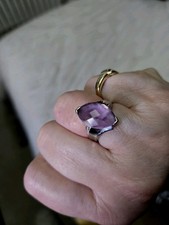 Women amethyst diamond for sale  GLASGOW