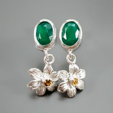 Brincos feitos à mão de ônix natural prata esterlina 925/E128448 comprar usado Brincos feitos à mão de ônix natural prata esterlina 925/E128448 comprar usado  Enviando para Brazil