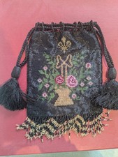 Antique beaded drawstring for sale  OAKHAM