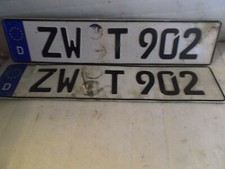 Autoschilder zwt902 sammler gebraucht kaufen  Bechhofen, Martinshöhe, Wiesbach