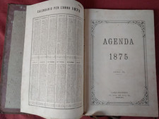 Agenda anno 1875 usato  Venaria Reale