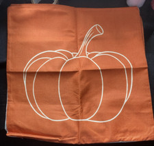 Pumpkin design cushion for sale  DELABOLE