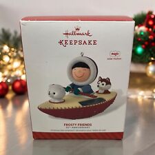 Ornamento mágico de movimento solar Hallmark 2014 Frosty Friends 35º aniversário em excelente estado usado comprar usado  Enviando para Brazil