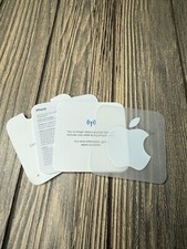 Guia de ativação e conjunto de adesivos logotipo fabricante de equipamento original Apple iPhone eSIM comprar usado Guia de ativação e conjunto de adesivos logotipo fabricante de equipamento original Apple iPhone eSIM comprar usado  Enviando para Brazil
