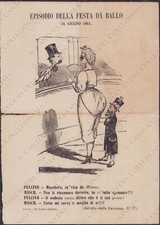 1864 Episodio Festa da Ballo Estratto Chiacchiera documento umoristico comprar usado 1864 Episodio Festa da Ballo Estratto Chiacchiera documento umoristico comprar usado  Enviando para Brazil