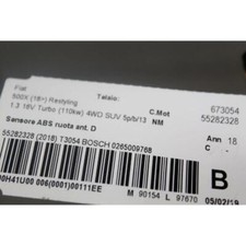 Sensore abs ruota usato  Bedizzole
