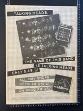 Talking heads name for sale  STRATHAVEN