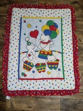 Edredom vintage Carters bebê cobertor balão urso Riegel babado reversível, usado comprar usado  Enviando para Brazil