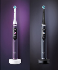 Pacote com 2 Escovas de Dentes Eletrônicas Sônicas Oral-B iO Series 8 - Preto e Violeta/Roxo comprar usado  Enviando para Brazil