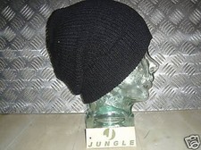 Chapéu gorro de malha preta / boné de relógio / chapéu de lã - Tamanho único - NOVO comprar usado  Enviando para Brazil