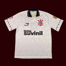 Usado, Camiseta de futebol vintage Corinthians 1995-1996 equipe ASSINADA penalidade oficial tamanho XL comprar usado Usado, Camiseta de futebol vintage Corinthians 1995-1996 equipe ASSINADA penalidade oficial tamanho XL comprar usado  Enviando para Brazil