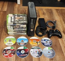 Pacote de console Microsoft XBox 360 S com controle e 20 jogos - Testado funciona 100% comprar usado  Enviando para Brazil