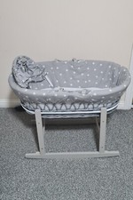 Moses basket rocking for sale  GLASGOW