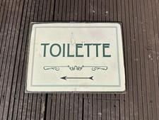 Antique toilet sign for sale  LONDON
