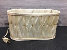 Usado, Lâmpada oval vintage Hollywood Regency plissada pendurada cabeceira **FUNCIONA** comprar usado  Enviando para Brazil
