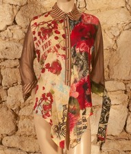 Tunique vintage imprimée d'occasion Tunique vintage imprimée d'occasion  France