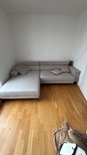 Sofa beige schwarzen gebraucht kaufen  Düsseldorf