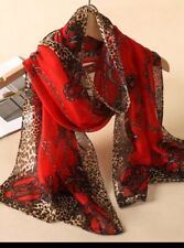 Scarf leopard red for sale  Gwynn Oak
