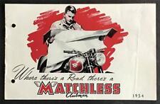 Matchless motorcycles range for sale  LEICESTER