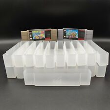LOTE 20 - Cartucho SNES tampa de poeira plástico transparente [REPRO] [NOVO] [não oficial], usado comprar usado  Enviando para Brazil