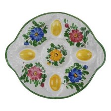 Eierplatte blumen keramikmade gebraucht kaufen  Gelsenkirchen