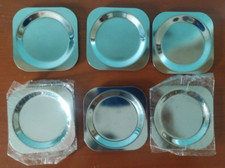 SOTTOBICCHIERI ACCIAIO INOX Cm. 9x9 VINTAGE - 6 PEZZI comprar usado  Enviando para Brazil