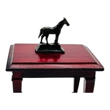 Estatueta vintage miniatura de cavalo de estanho para casa de bonecas, usado comprar usado  Enviando para Brazil