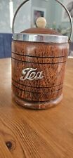 vintage wooden tea caddy for sale  WIGSTON