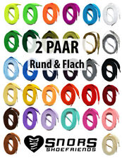 2 PAAR SNORS Schnürsenkel RUND + FLACH 60-240cm reißfest für Sportschuhe Sneaker comprar usado  Enviando para Brazil
