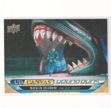 2024-25 Upper Deck Extended UD Canvas Young Guns C360 Macklin Celebrini Sharks na sprzedaż  Wysyłka do Poland