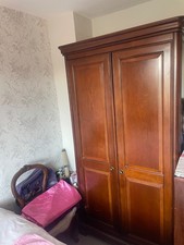 Antique teak wardrobe for sale  MAIDSTONE