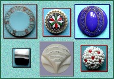 Anciens boutons verre d'occasion  Le Mans