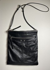 Bolsa de ombro BALENCIAGA Arena couro preta cidade lisa carteiro AUTÊNTICA comprar usado  Enviando para Brazil