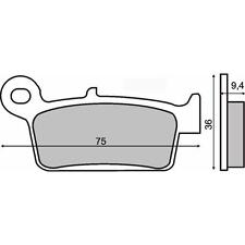 pastiglie freno POSTERIORI HONDA CR 250 R 1987 1988 1989 1990 1991 RMS 225102630 usato  Napoli