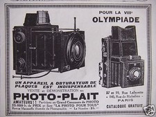 Publicité presse 1924 d'occasion Publicité presse 1924 d'occasion  Compiègne
