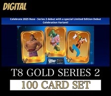 Usado, CONJUNTO DE 100 CARTAS TIER 8 SERIES 2 LE DEBUT BASE DOURADA TOPPS DISNEY COLLECT 2025 T8 comprar usado  Enviando para Brazil