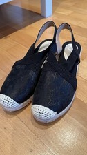 Keilpumps espadrilles schwarz gebraucht kaufen  Dortmund