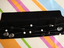 Collier perles transparentes d'occasion  Lingolsheim